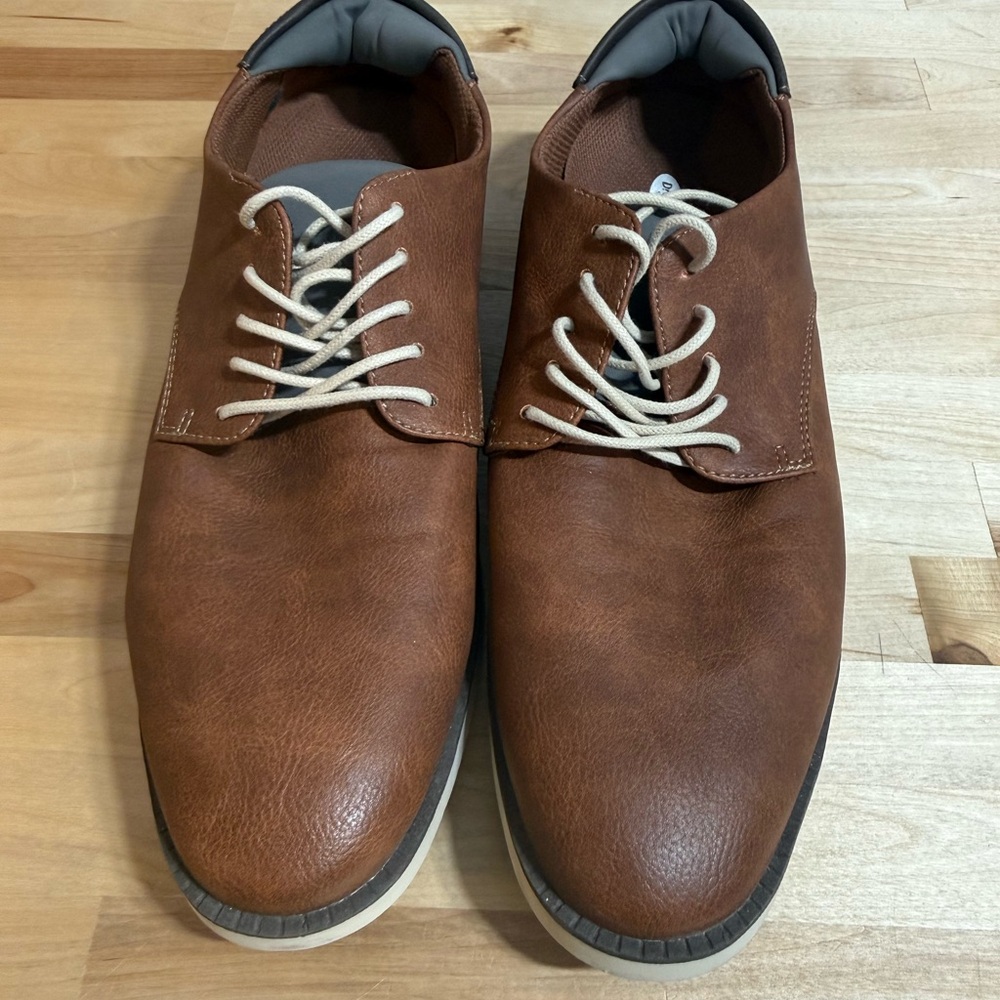 Dr. Scholl's Brown Leather Derbys